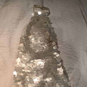 Sequin halter dress